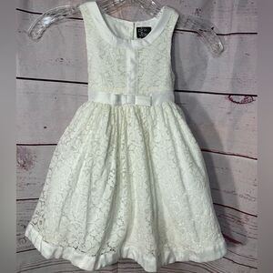 Pink & Violet White Spring/Easter Girls Dress